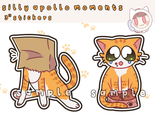 Silly Apollo Moments 3" Vinyl Stickers