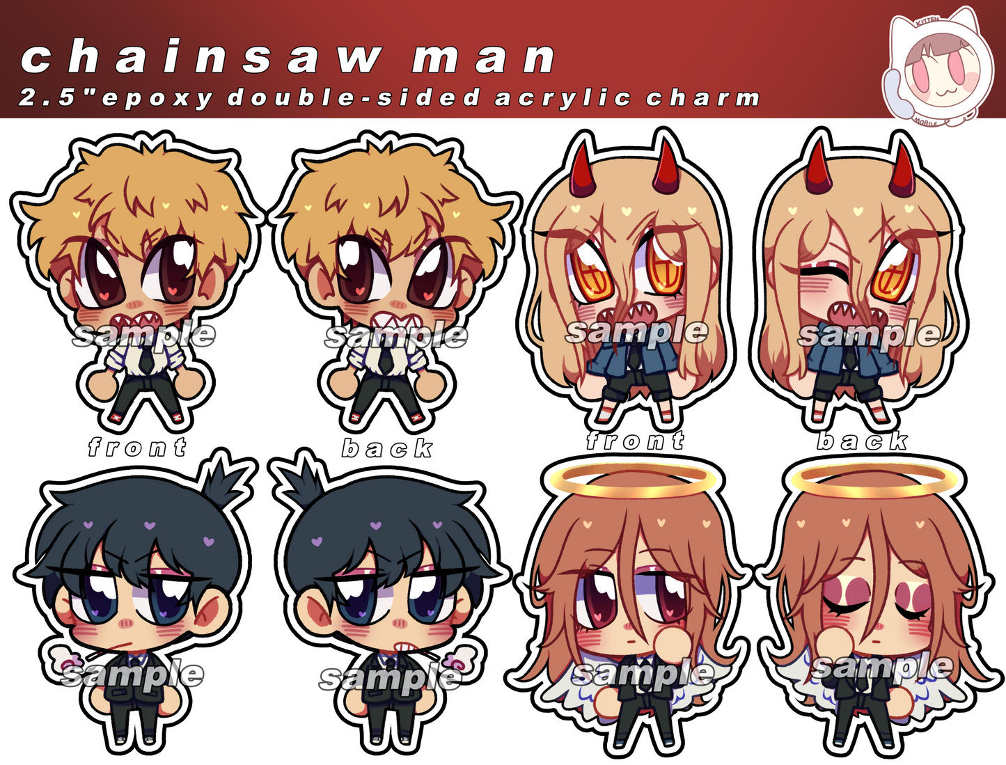 Chainsaw Man Acrylic Keychains