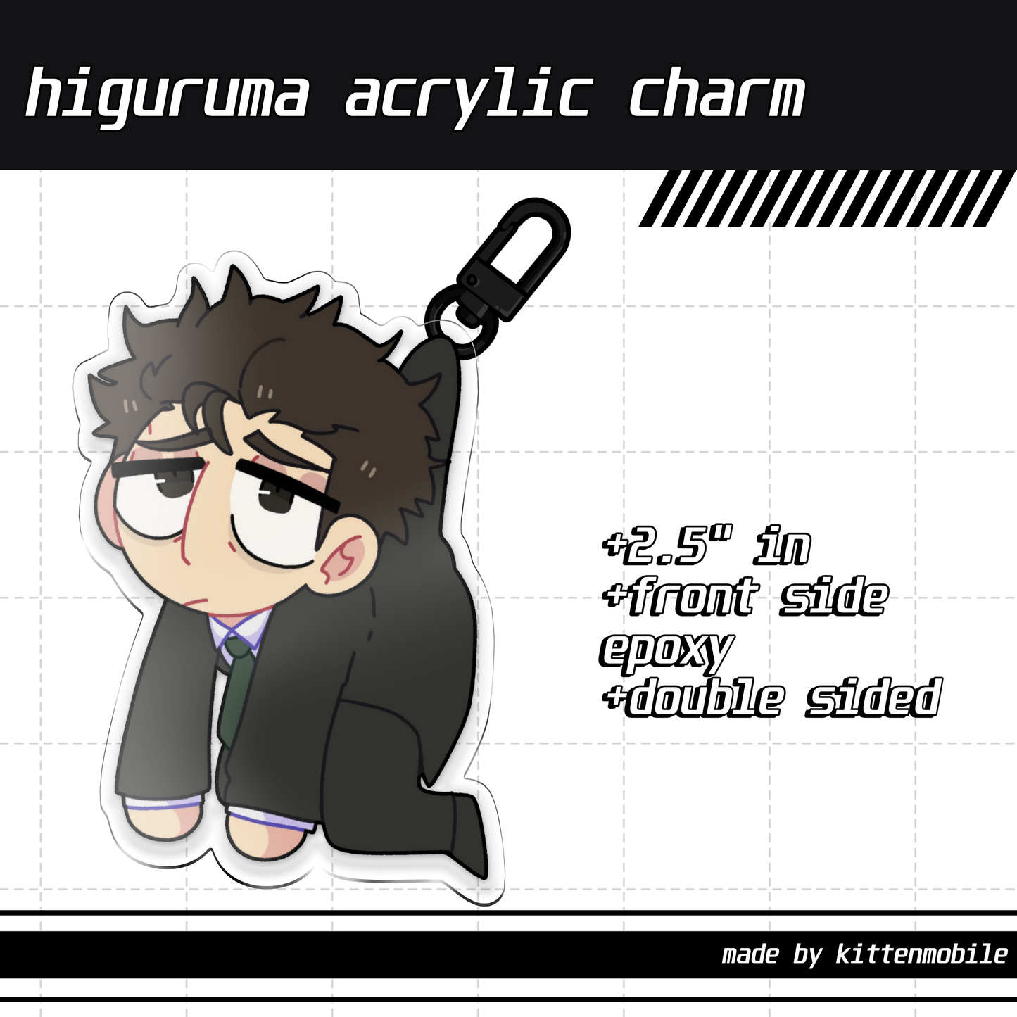 JJK Higuruma 2.5" Acrylic Charms
