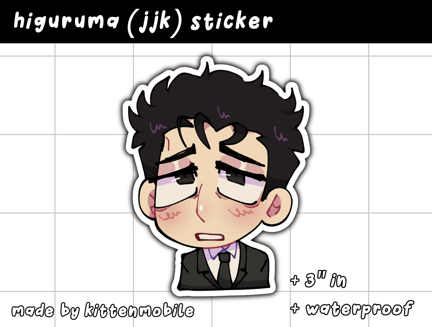 JJK Higuruma 3in Vinyl Stickers