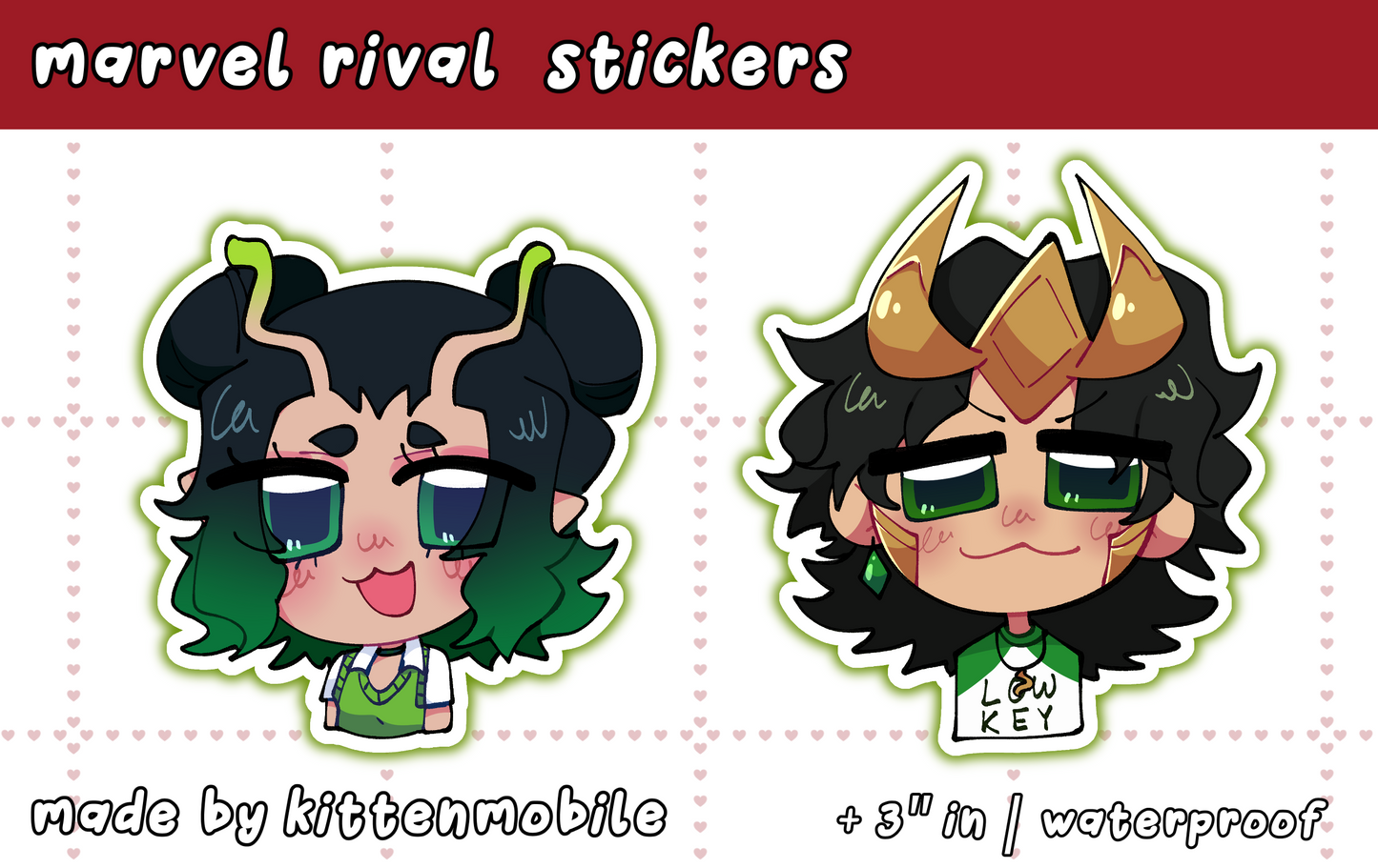 Mantis Loki 3" Vinyl Stickers