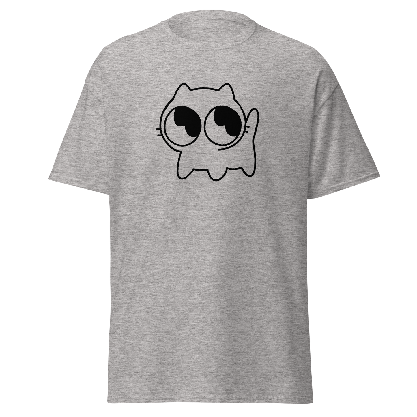 Mocha Kitty Men's tee (Black Outline)