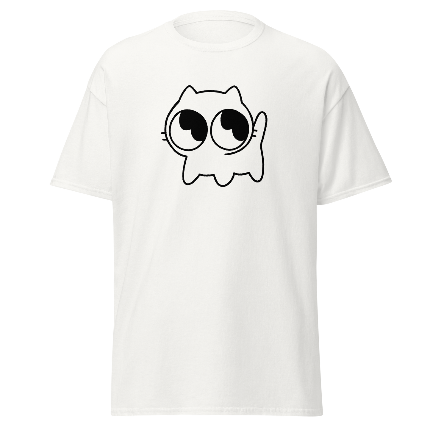 Mocha Kitty Men's tee (Black Outline)