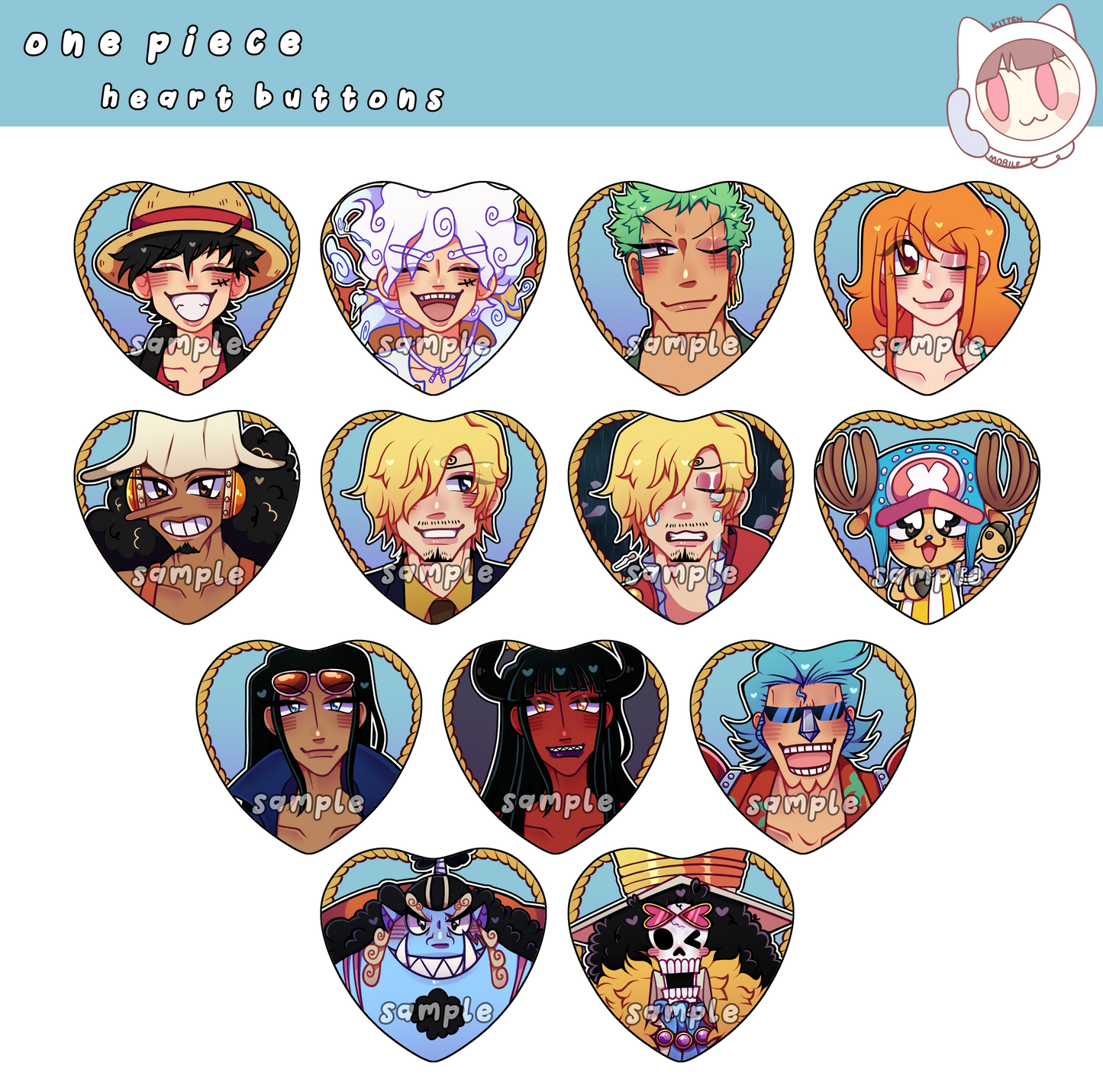 One Piece Pins