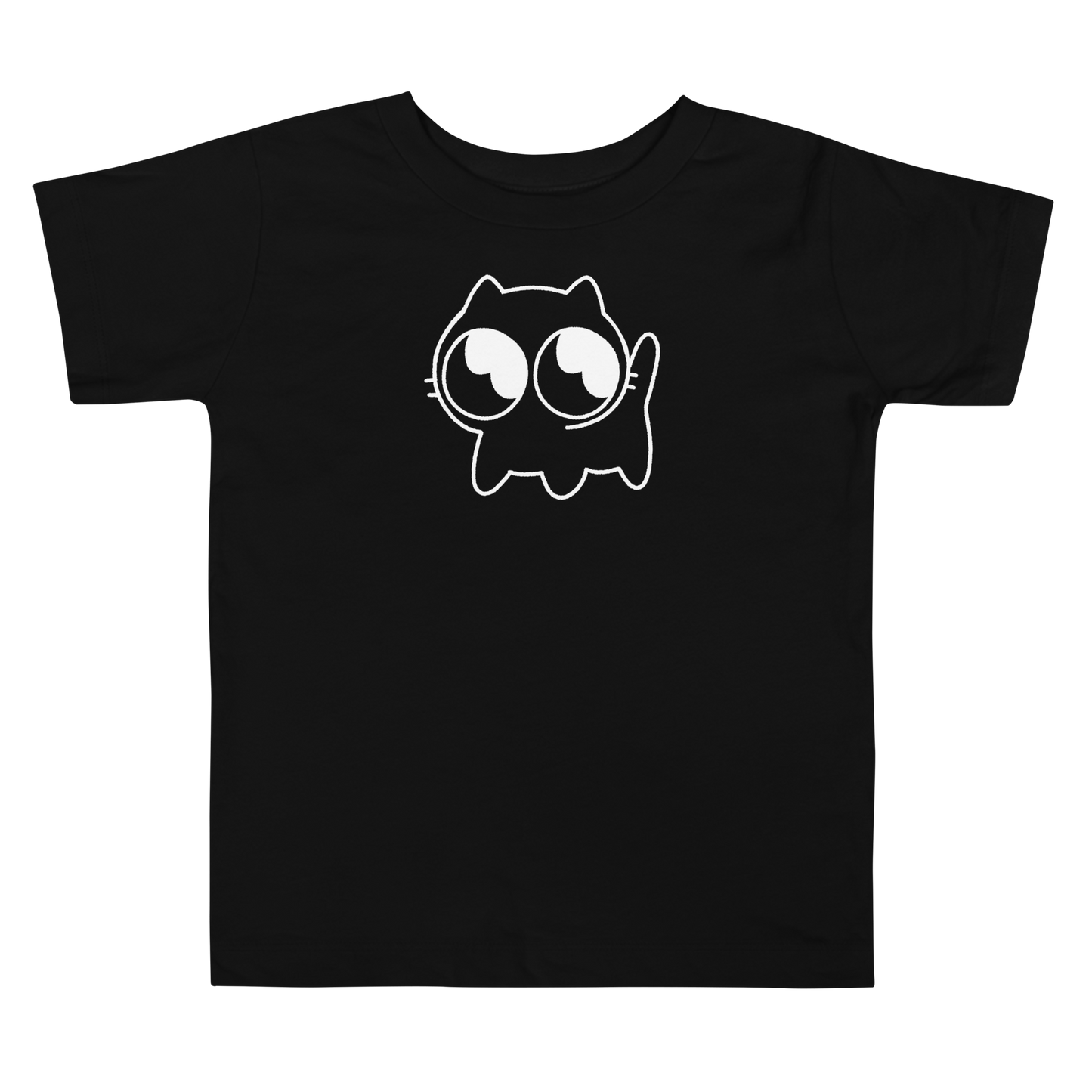 Toddler Mocha Tee (White Outline)