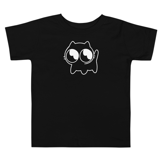 Toddler Mocha Tee (White Outline)