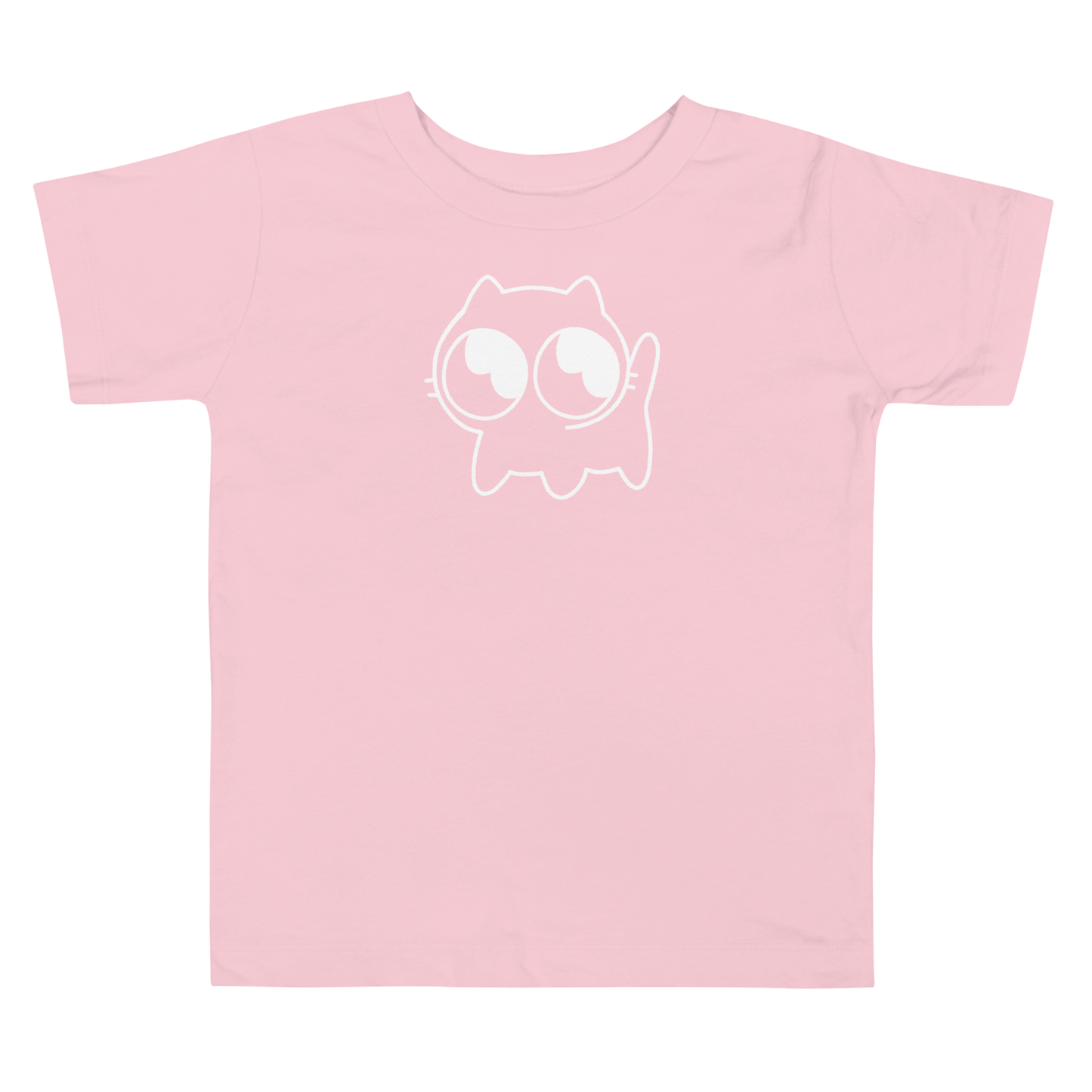 Toddler Mocha Tee (White Outline)