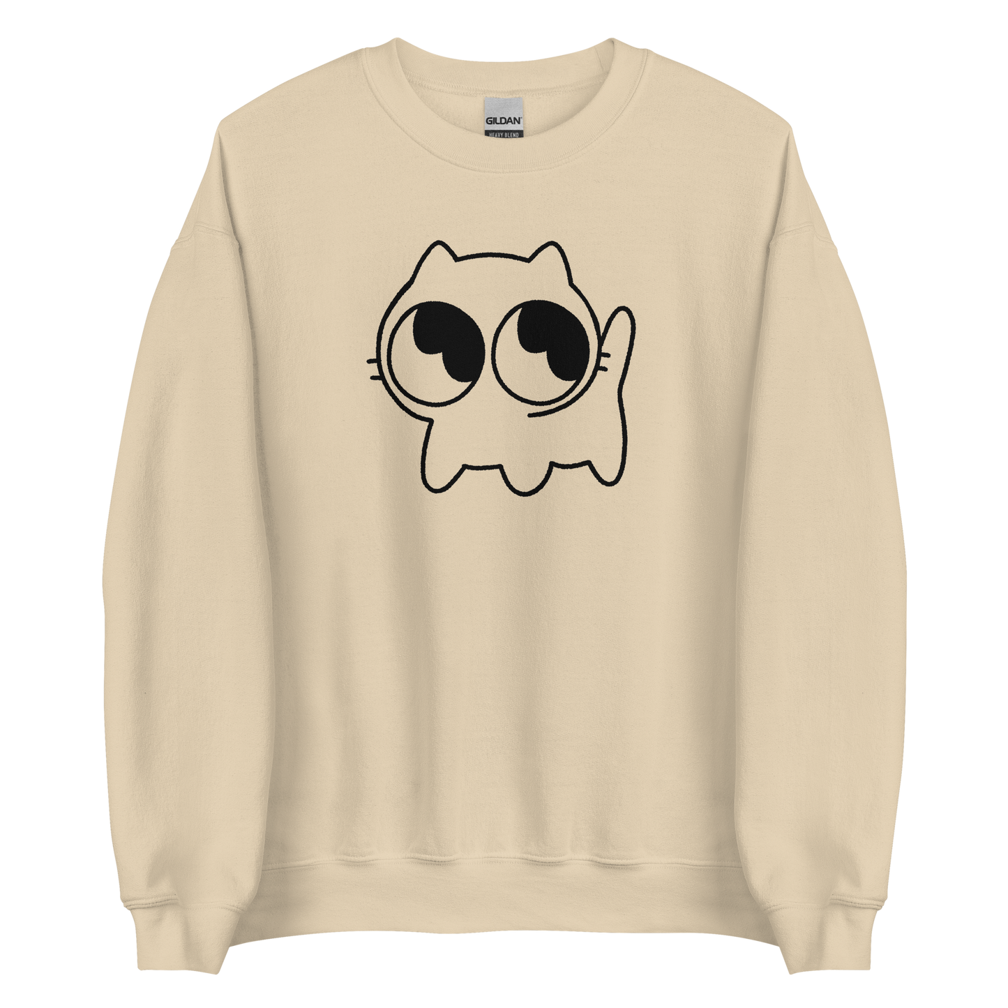 Mocha Unisex Crewneck (Black Outline)