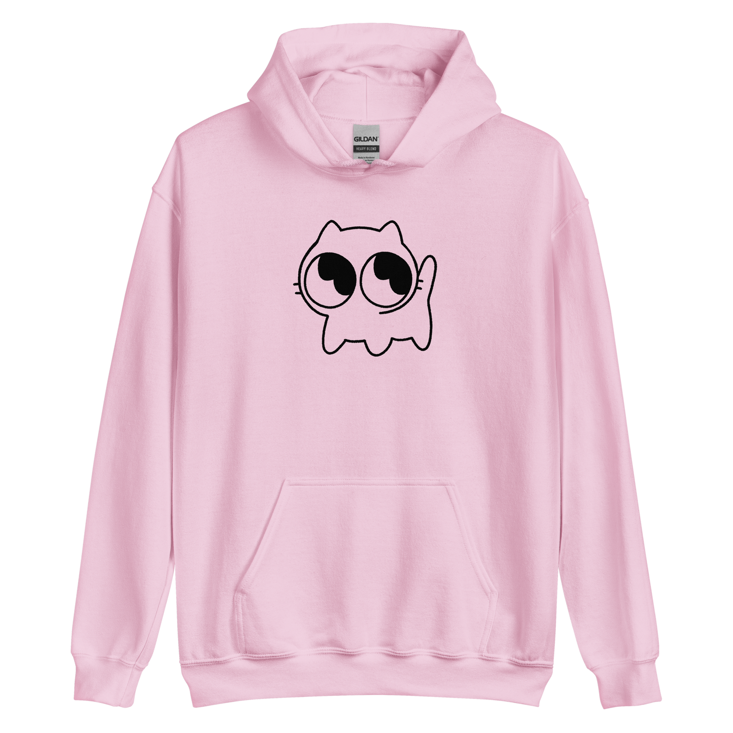 Mocha Kitty Unisex Hoodie (Black Outline)