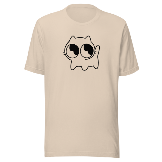 Mocha Kitty Women's tee (Black Outline)