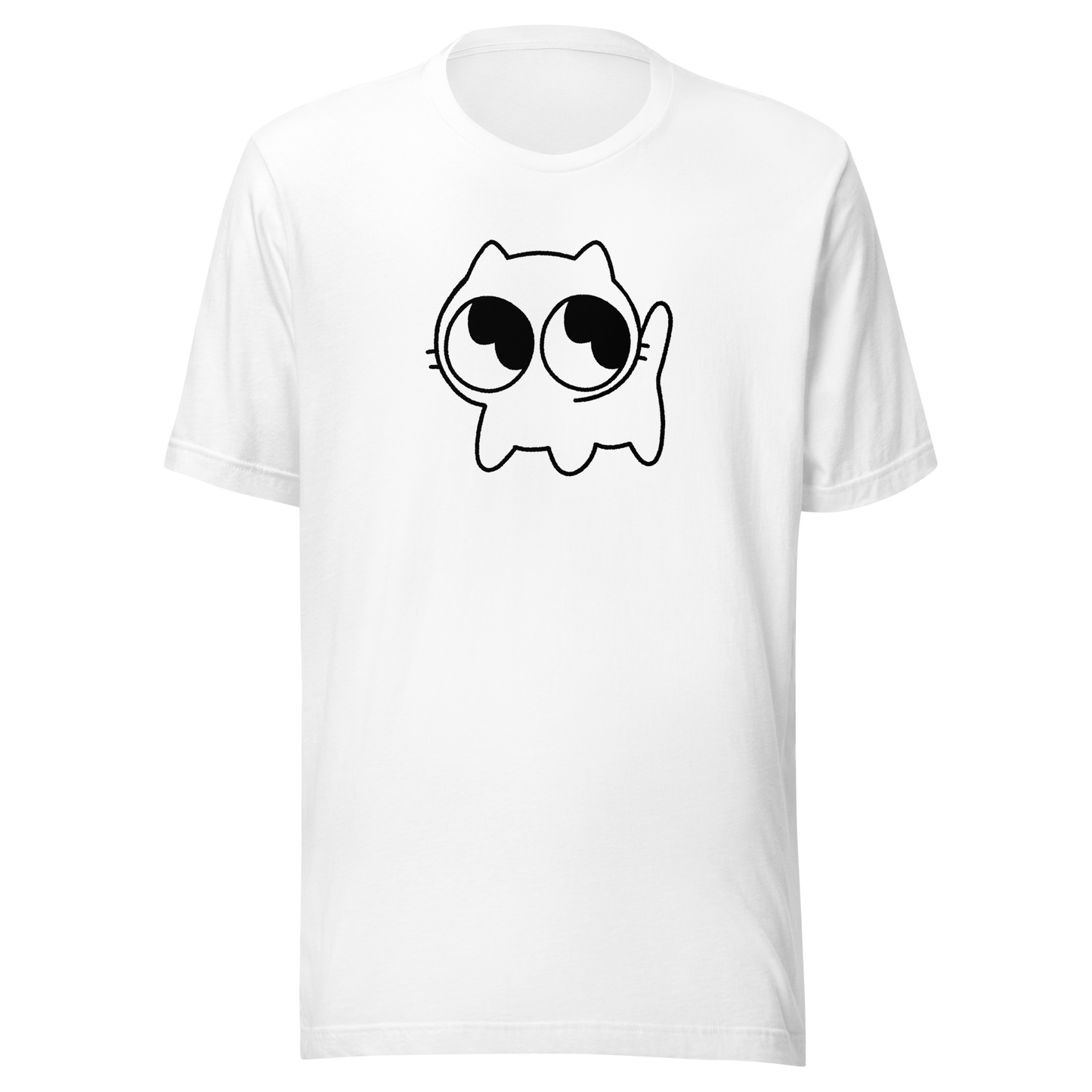 Mocha Kitty Women's tee (Black Outline)