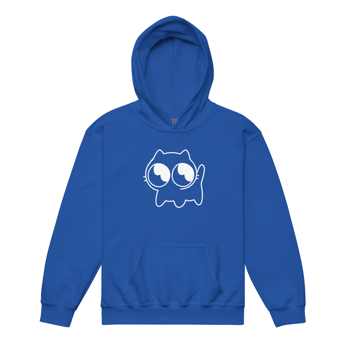 Kids Mocha Hoodie (White Outline)