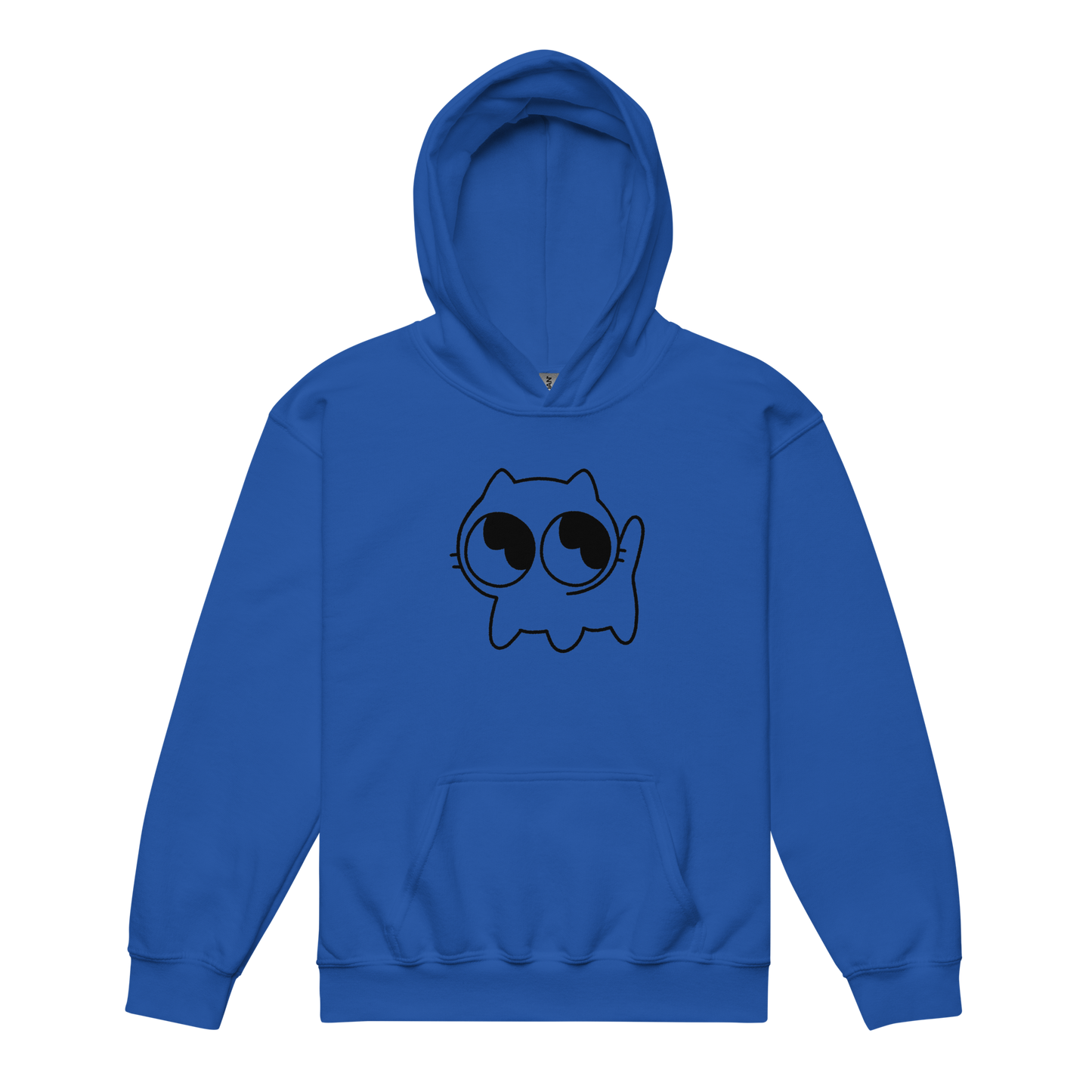 Kids Mocha Hoodie (Black Outline)