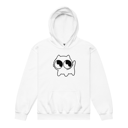 Kids Mocha Hoodie (Black Outline)