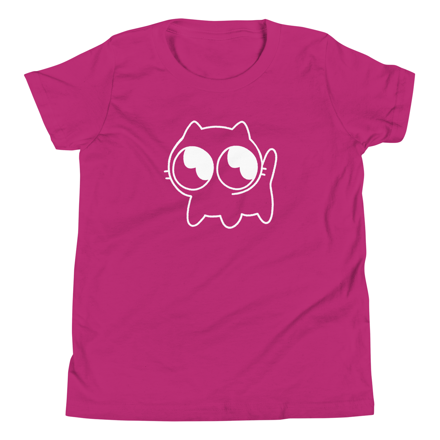 Kids Mocha Tee (White Outline)