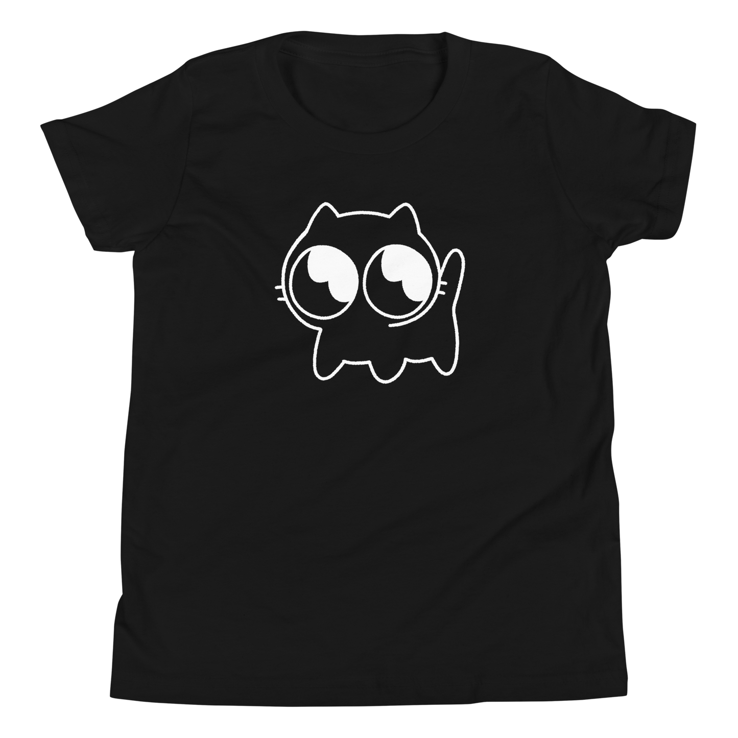 Kids Mocha Tee (White Outline)
