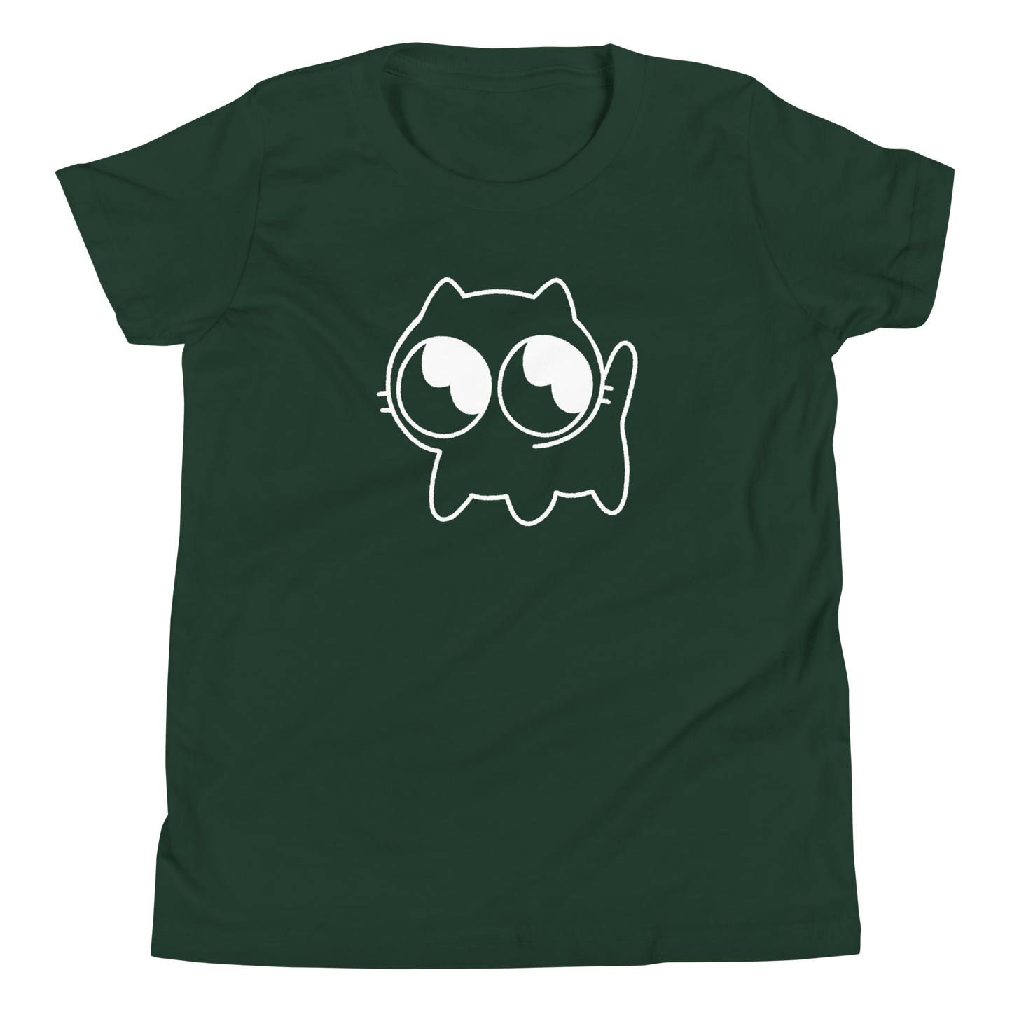 Kids Mocha Tee (White Outline)
