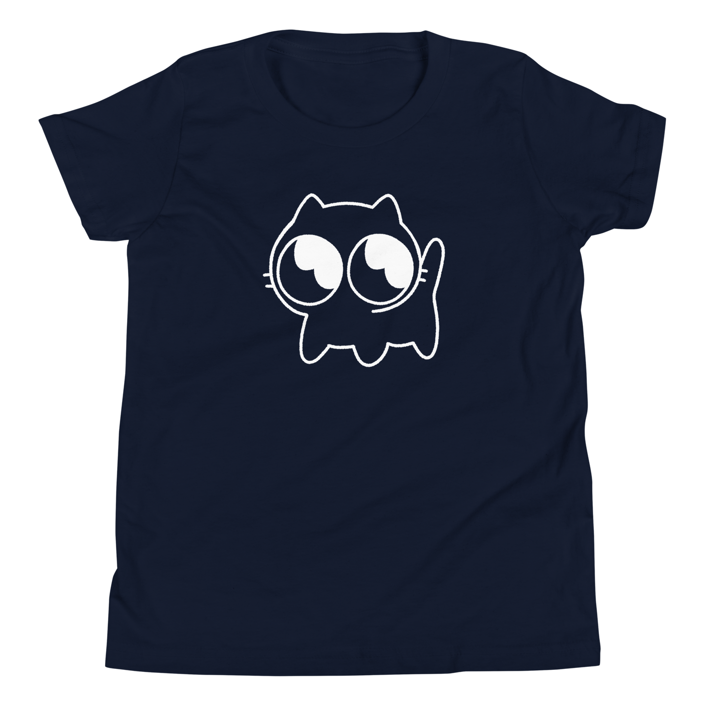 Kids Mocha Tee (White Outline)