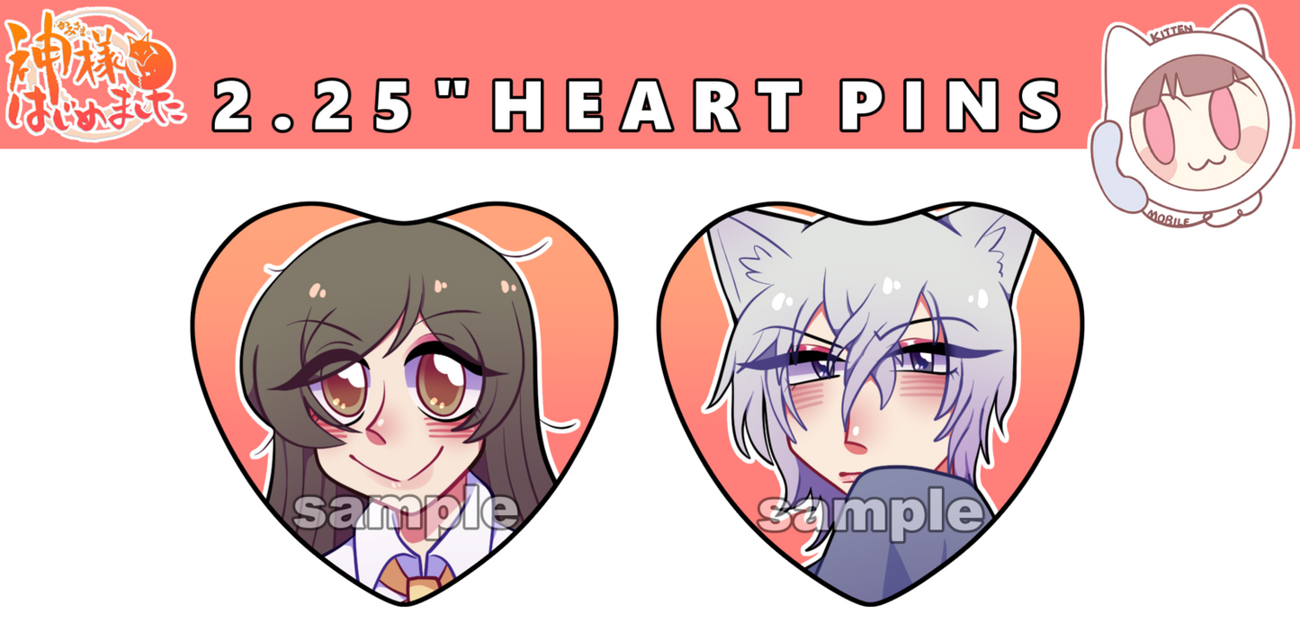 Kamisama Kiss Heart Pins