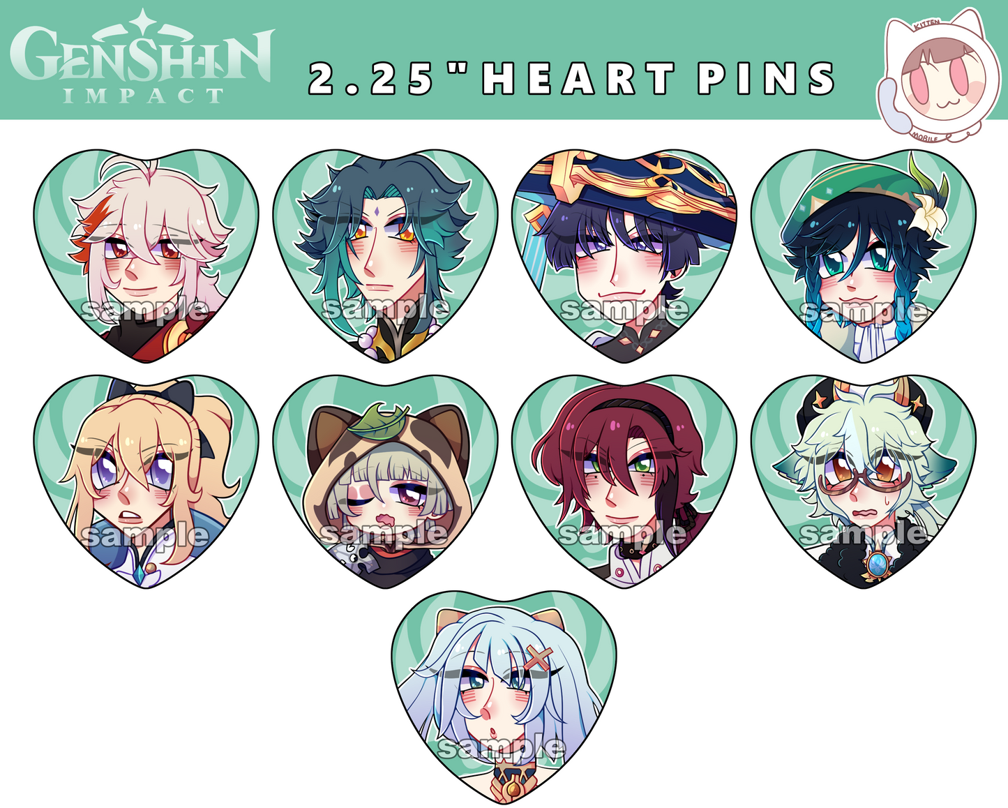 Genshin Impact Anemo Pins