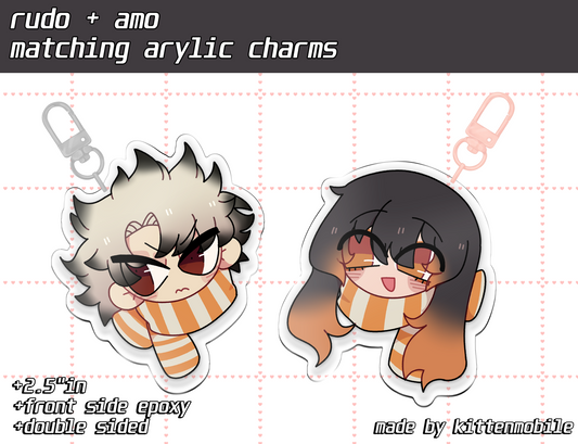 Gachiakuta Rudo + Amo 2.5" Acrylic Charms