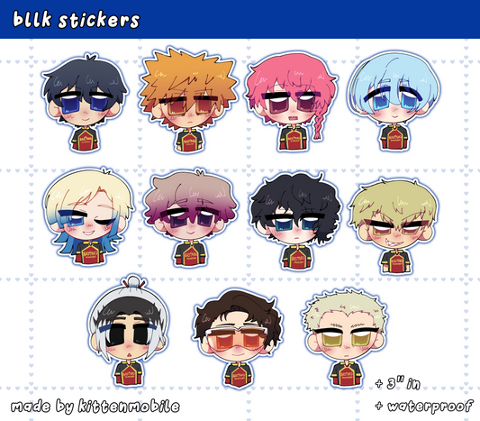 Blue Lock 3" Vinyl Stickers