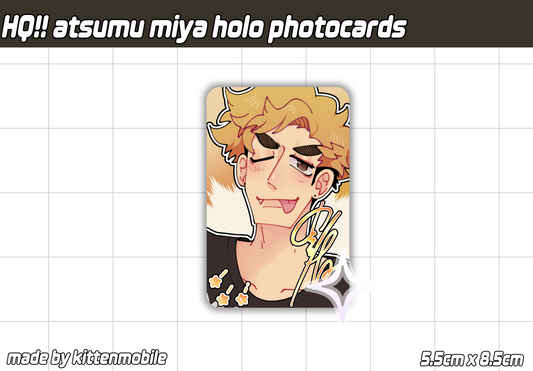 Haikyuu MSBY Atsumu Miya Holo Photocards