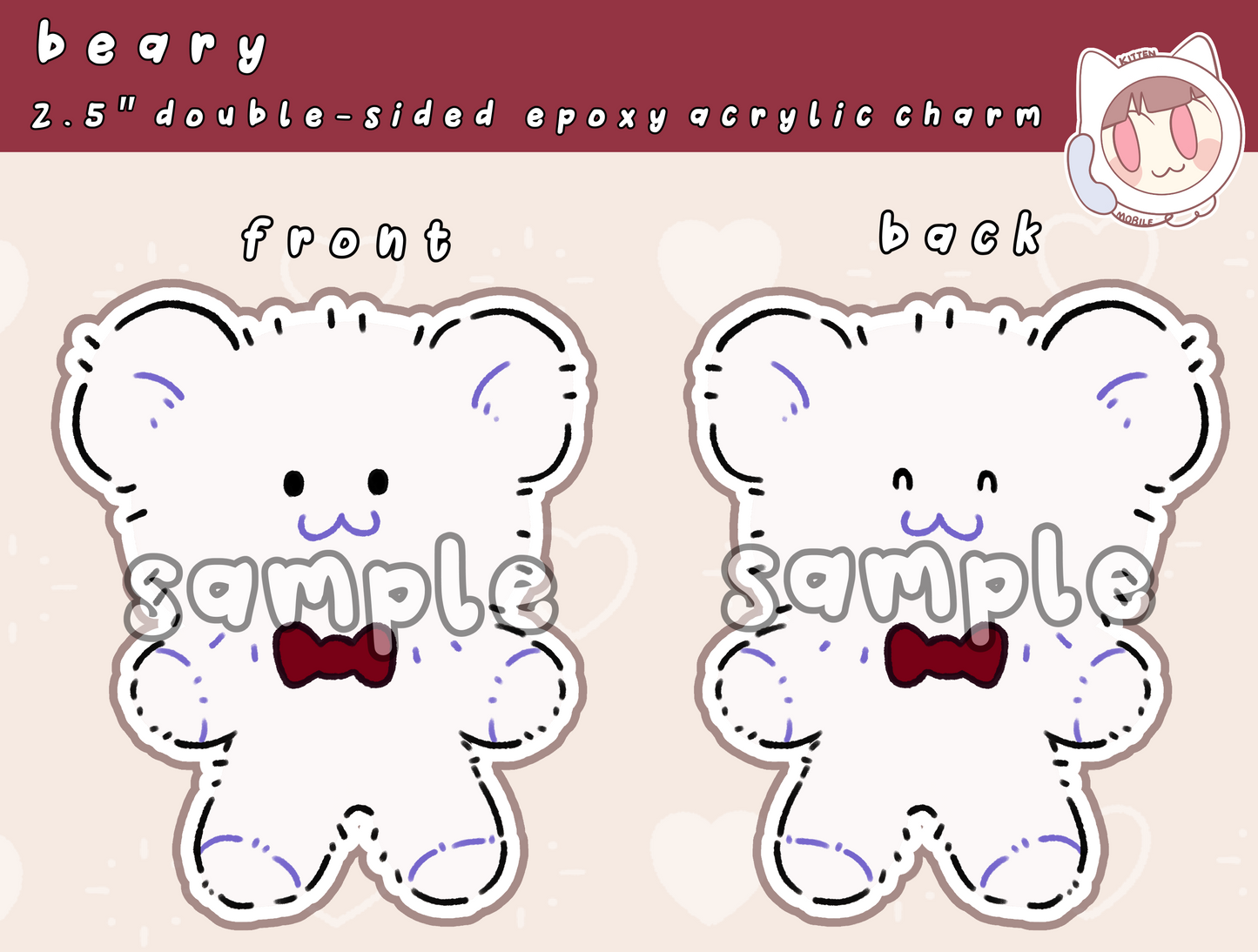 Beary Acrylic Keychain