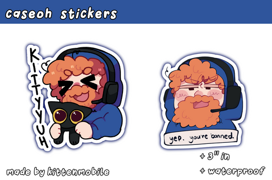 Caseoh 3" Vinyl Stickers