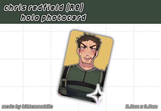 Resident Evil Chris Redfield Holo Photocard