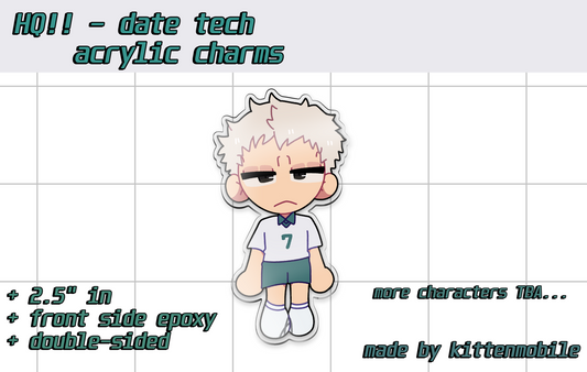 Haikyuu: Date Tech 2.5" in Acrylic Charms
