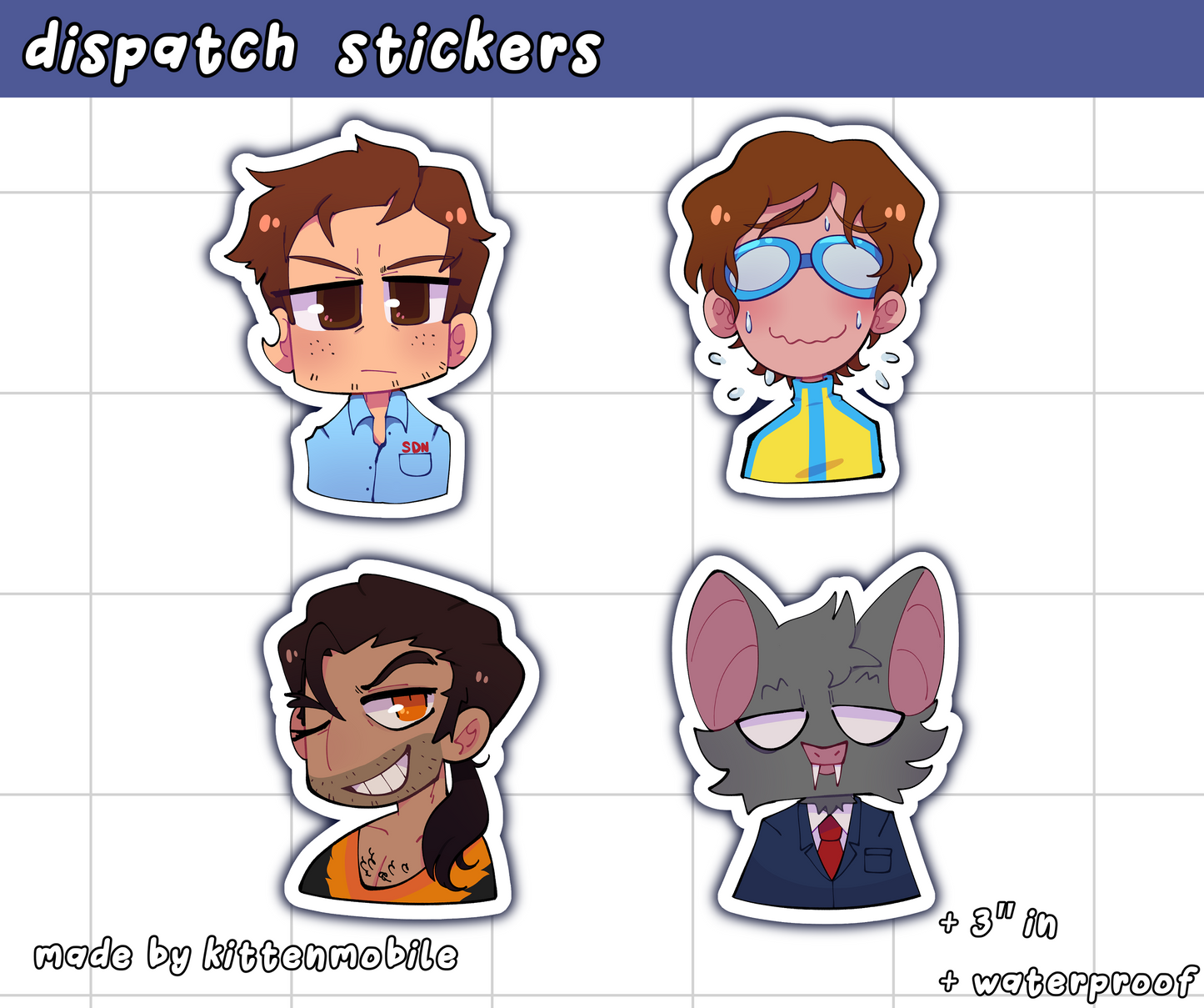 Dispatch 3"in Vinyl Stickers