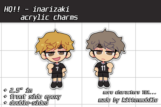 Haikyuu: Inarizaki 2.5in Acrylic Charms