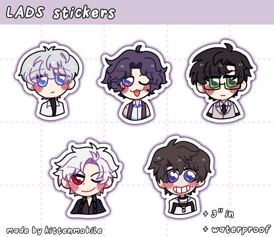 LADS Love and Deepspace 3"in Vinyl Stickers