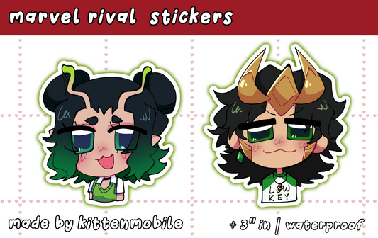 Mantis Loki 3" Vinyl Stickers