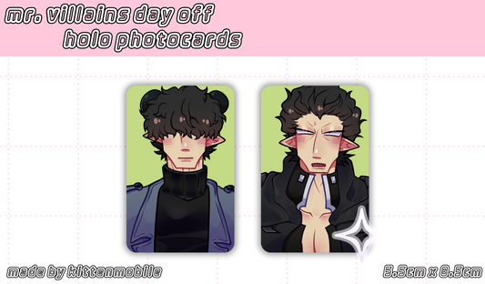 Mr. Villian's Day Off / Warumono-san Holo Photocards