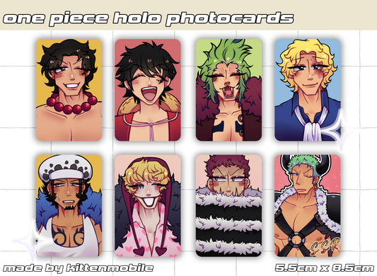 One Piece Holo Photocards