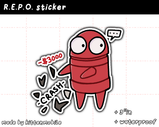 Repo 3"in Vinyl Sticker