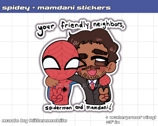 Friendy Neighbors 3" Vinyl Stickers