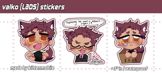 LADS Valko 3" Vinyl Stickers